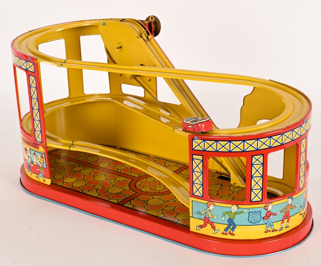 CHEIN TIN WINDUP ROLLER COASTER w/ BOX - 4