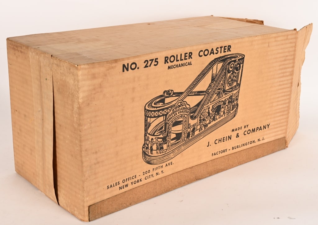 CHEIN TIN WINDUP ROLLER COASTER w/ BOX - 6