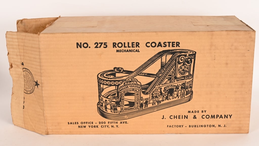 CHEIN TIN WINDUP ROLLER COASTER w/ BOX - 7