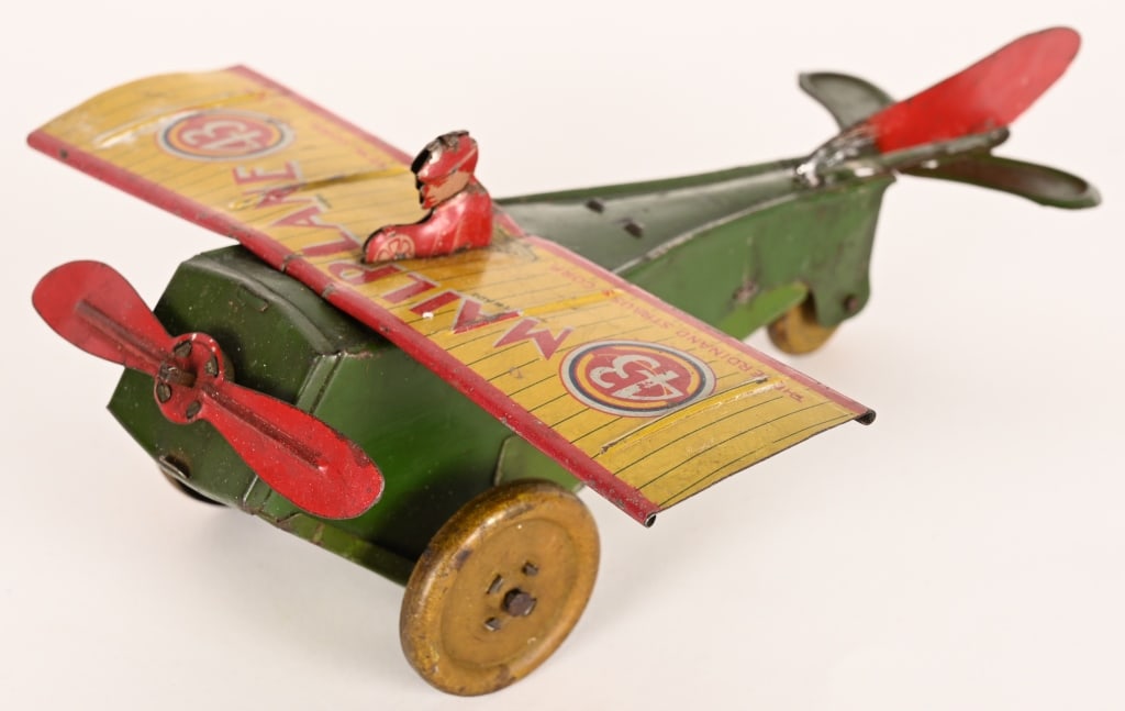 STRAUSS TIN WINDUP #43 MAILPLANE - 2
