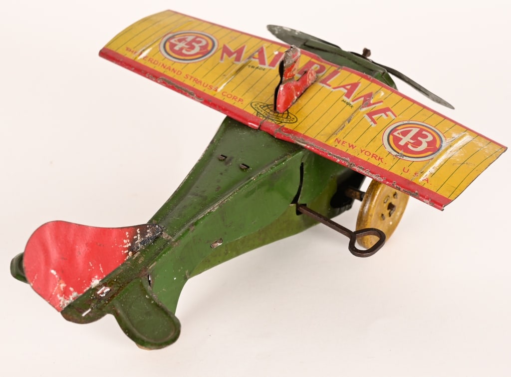 STRAUSS TIN WINDUP #43 MAILPLANE - 3