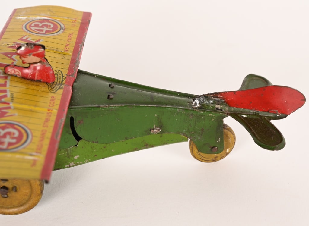 STRAUSS TIN WINDUP #43 MAILPLANE - 6
