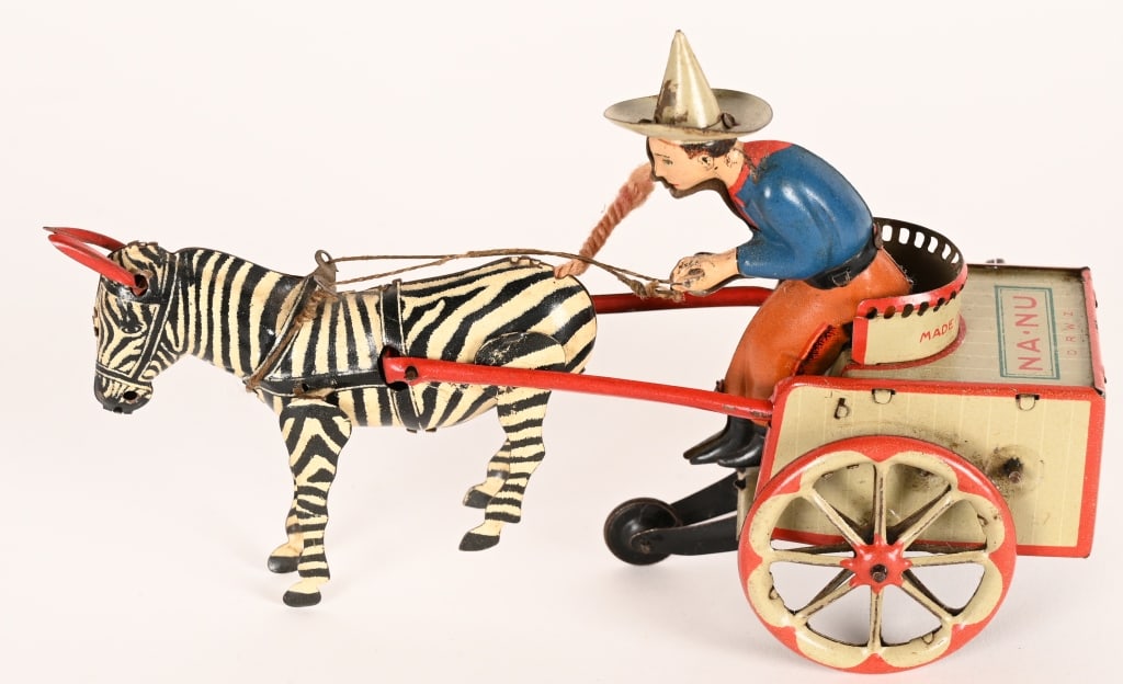 LEHMANN TIN WINDUP NA NU ZEBRA CART (1 of 4)