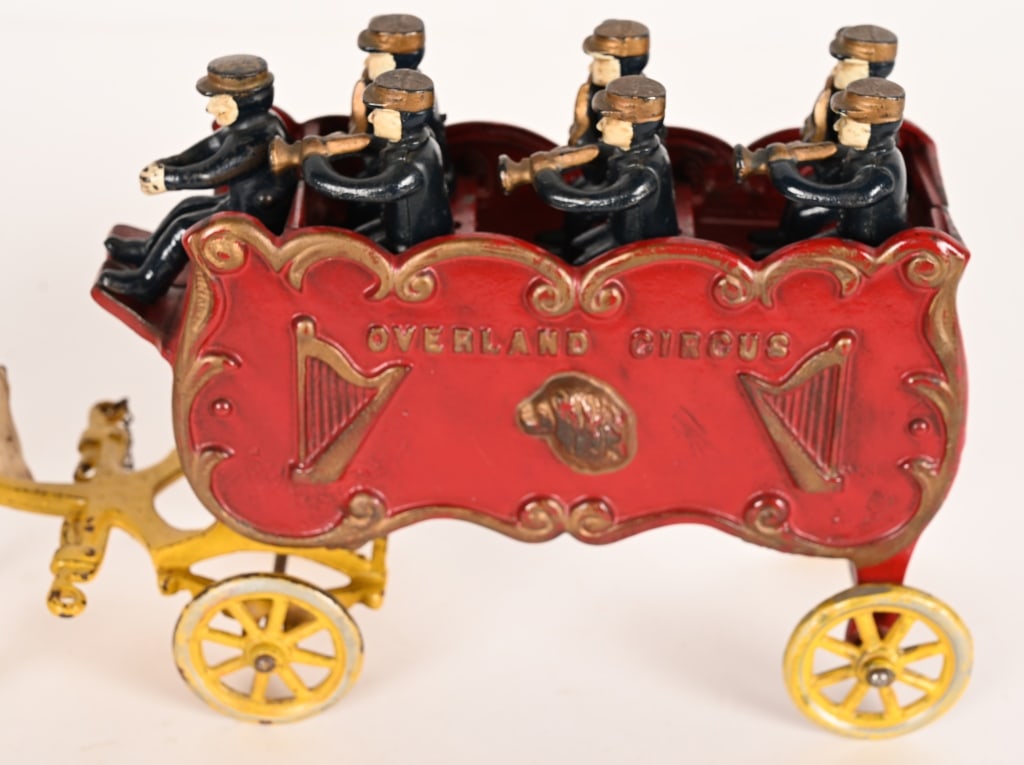KENTON CAST IRON OVERLAND CIRCUS BAND WAGON - 3