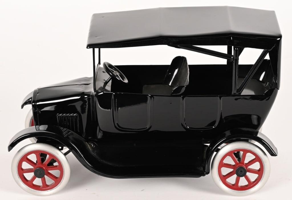 COWDERY FLIVVER TOURING CAR "PROTOTYPE": Cowdery Touring Car. With Cowdery Sticker stamped Prototype. 11" Near Mint