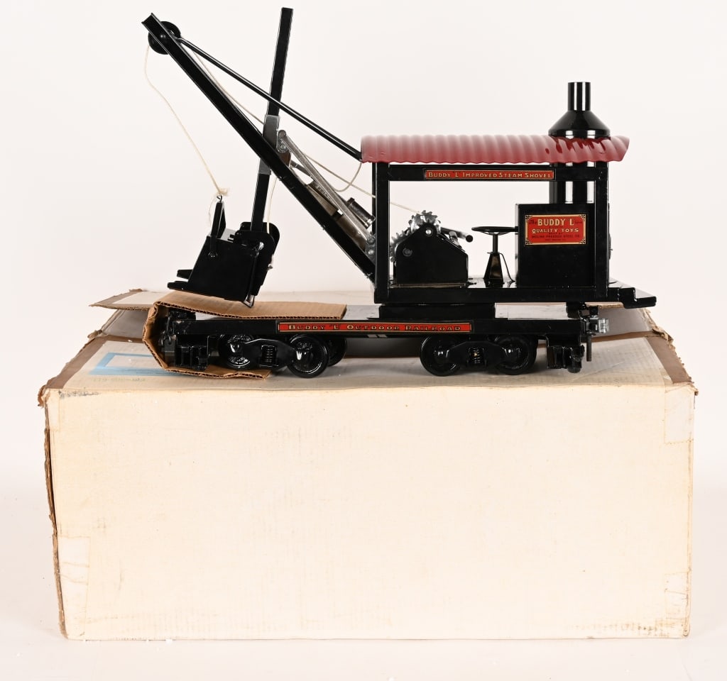 BUDDY L OUTDOOR RAILROAD STEAM SHOVEL MIB (1 of 4)