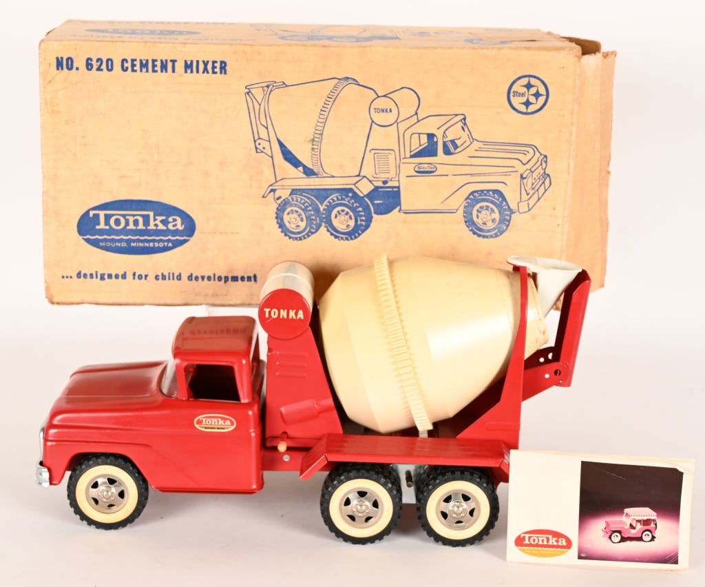 1962 TONKA CEMENT MIXER w/ BOX (1 of 8)