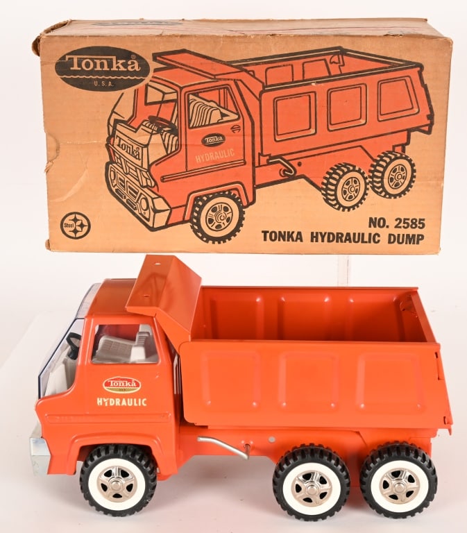 TONKA HYDRAULIC DUMP TRUCK w/ BOX (1 of 7)