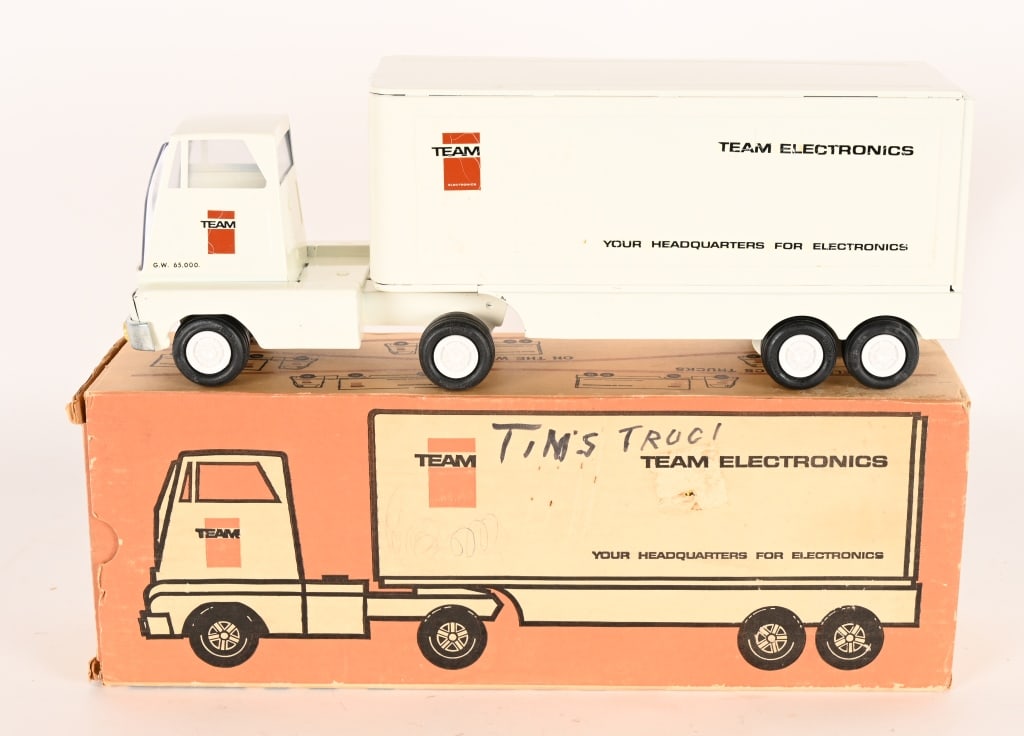 TONKA TEAM ELECTRONICS SEMI TRAILER w/ BOX (1 of 6)