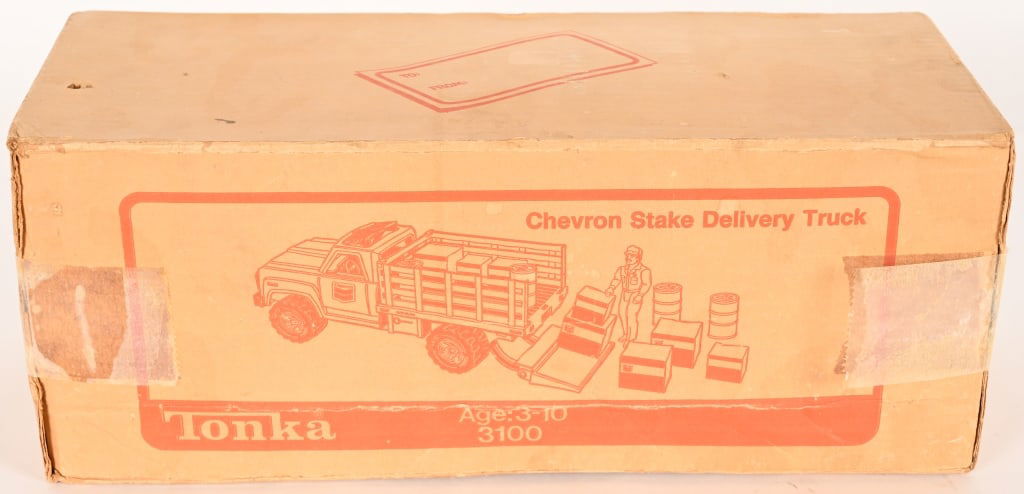 TONKA #3100 CHEVRON STAKE DELIVERY TRUCK MIB (1 of 5)