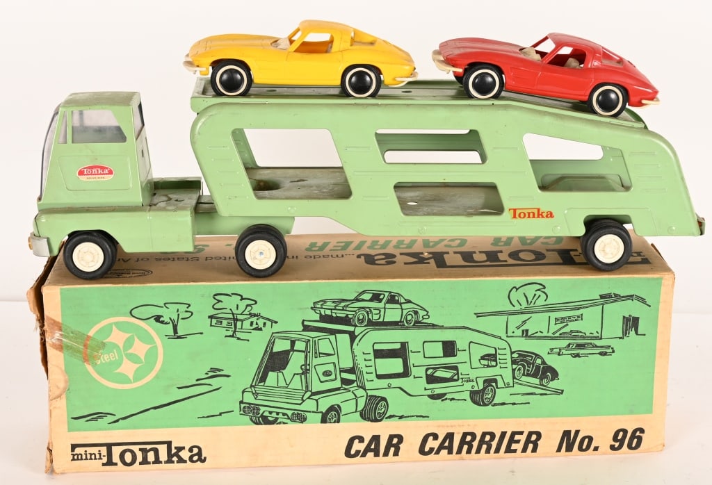 TONKA #96 MINI CAR CARRIER w/ BOX (1 of 6)