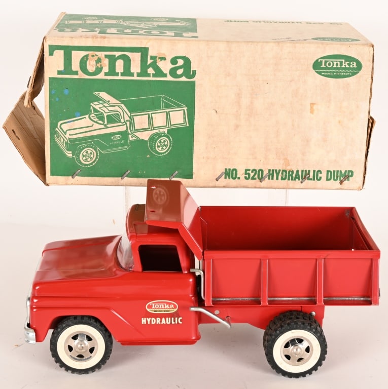 1963 TONKA HYDRAULIC DUMP TRUCK w/ BOX (1 of 8)