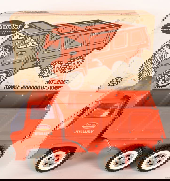 TONKA #2585 HYDRAULIC DUMP TRUCK w/ BOX (1 of 8)