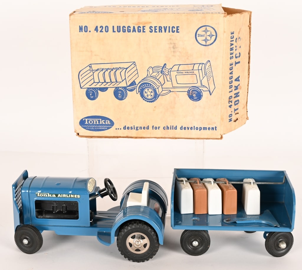1962 TONKA LUGGAGE SERVICE w/ BOX (1 of 8)