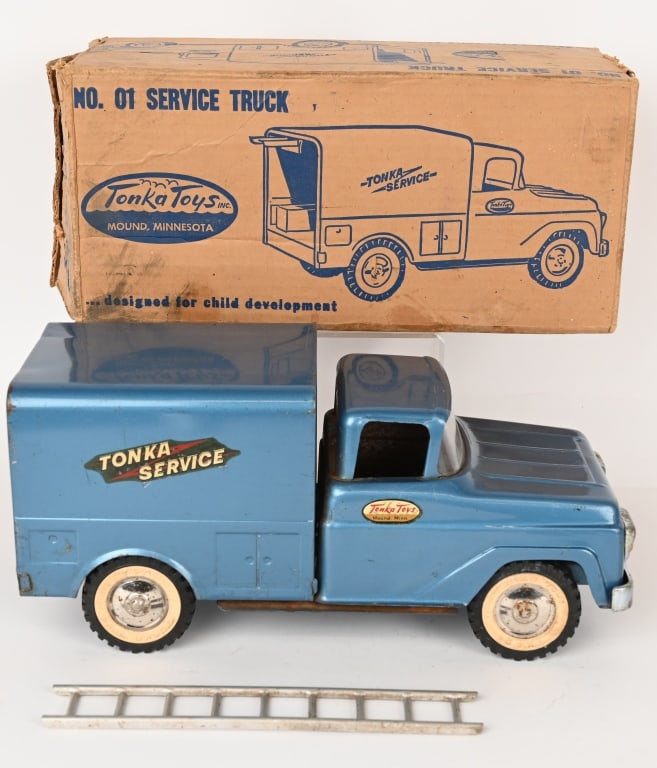 1959 TONKA SERVICE TRUCK w/ BOX (1 of 9)