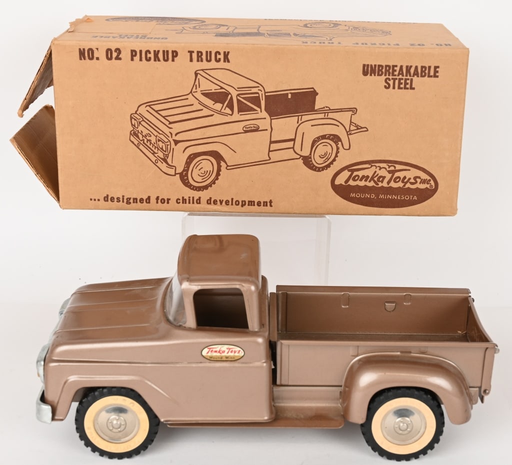 1960 TONKA PICKUP TRUCK w/ BOX (1 of 8)