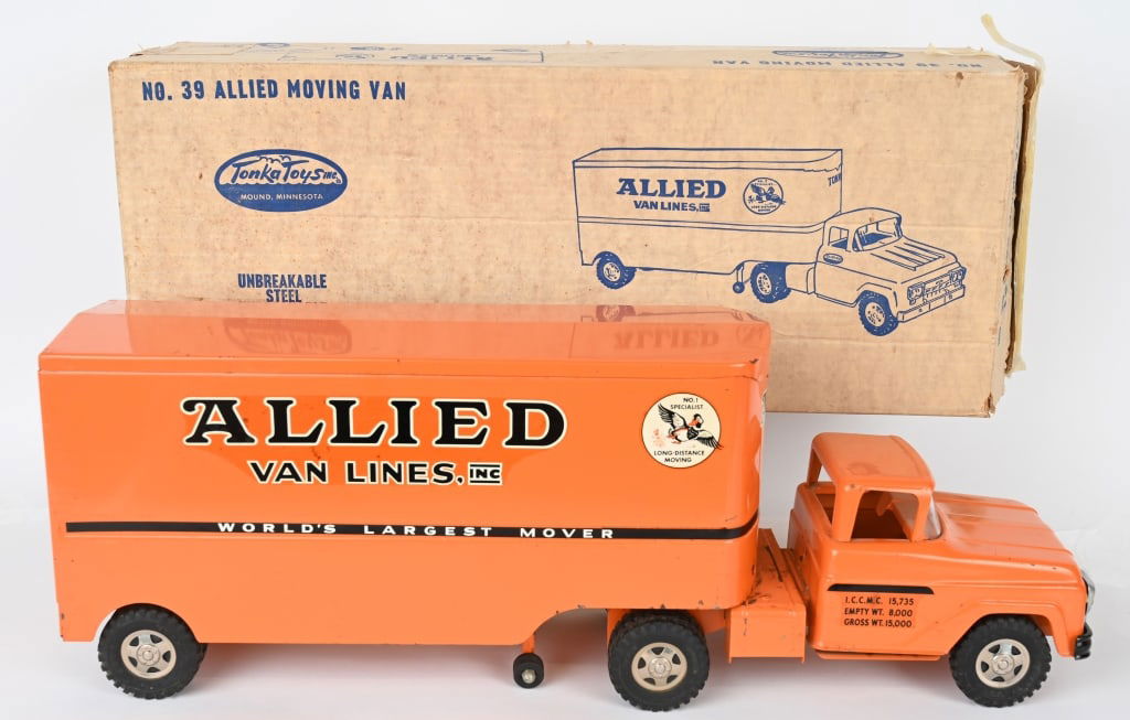 1963 TONKA ALLIED MOVING VAN w/ BOX (1 of 9)