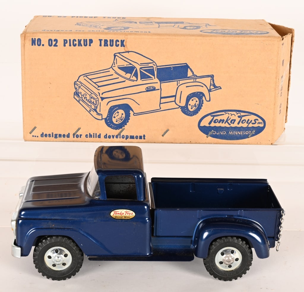 1958 TONKA PICKUP TRUCK w/ BOX (1 of 8)