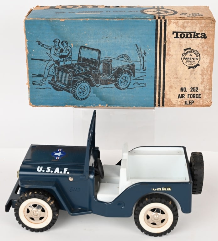 TONKA #251 AIR FORCE JEEP w/ BOX: #251 Tonka Air Force Jeep. Never played with condition in Box. 11" Excellent