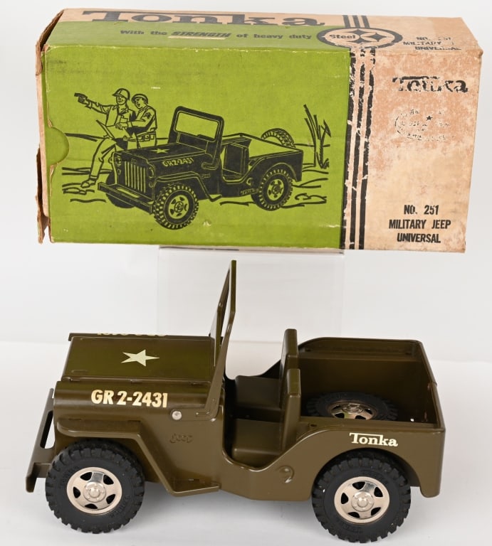 TONKA #251 MILITARY JEEP UNIVERSAL w/ BOX (1 of 9)
