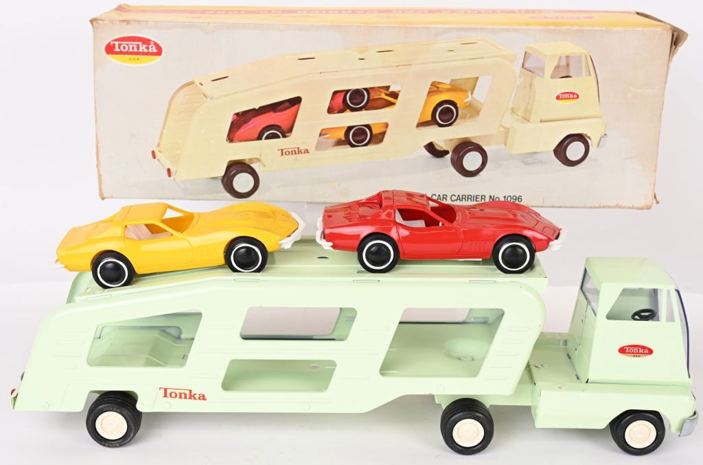TONKA #1096 MINI CAR CARRIER w/ BOX (1 of 9)