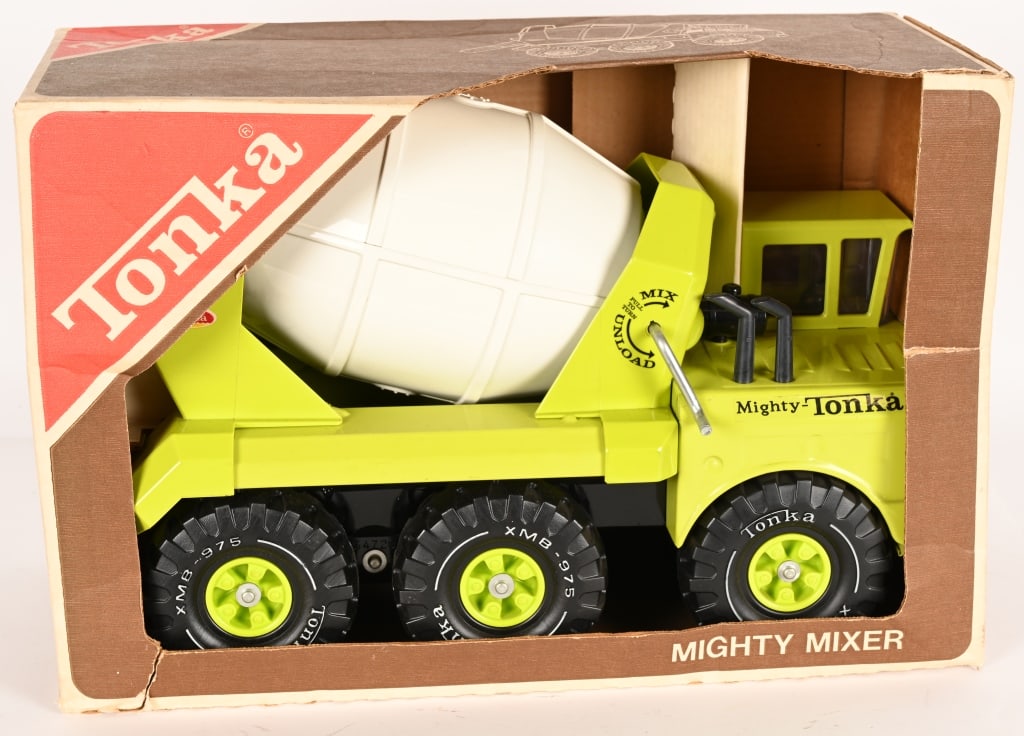 TONKA #3950 MIGHTY MIXER w/ BOX: #3950 Tonka Mighty Mixer. Never played with sealed in Box 20" Near Mint