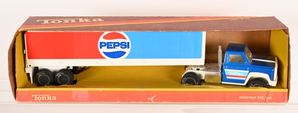 5- VINTAGE TONKA TRUCKS w/ BOXES - 2