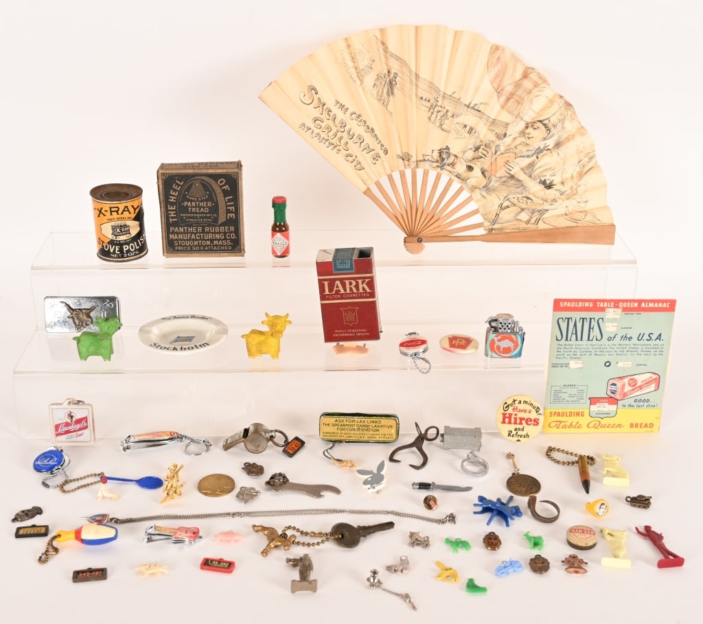CRACKER JACK, PREMIUMS, & MORE: Nice lot of Cracker Jack Toys, Premiums, Key Chains, Pin Backs, and More.