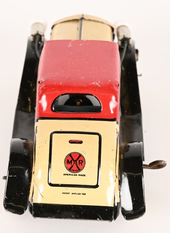 MARX TIN WINDUP ELECTRIC LIGHT COUPE - 4