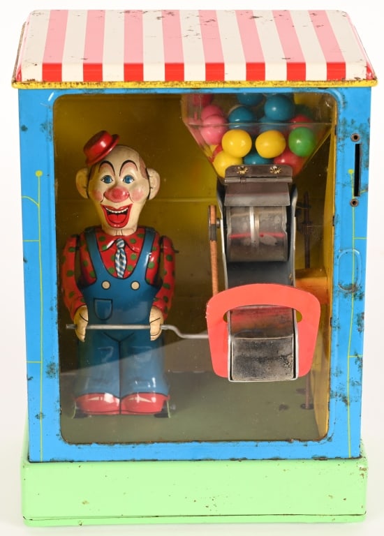 JAPAN BATTERY OP CLOWN VENDING MACHINE (1 of 5)
