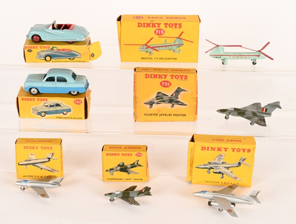 7- DINKY PLANES & CARS w/ BOXES (1 of 3)