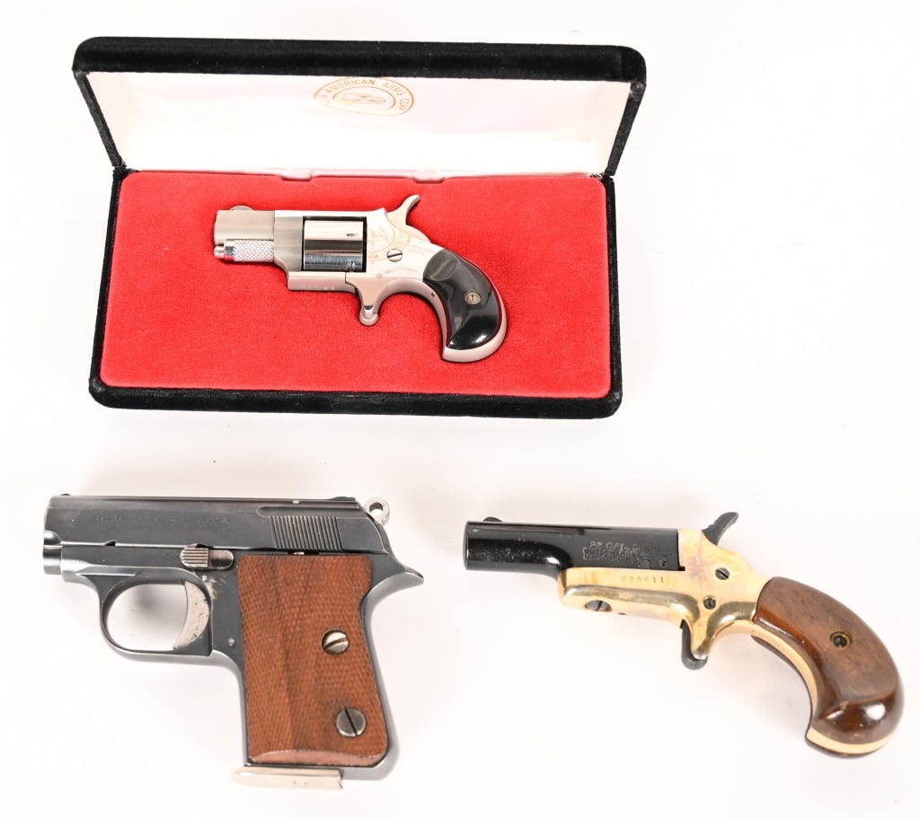LOT OF THREE MINI POCKET PISTOLS (1 of 7)
