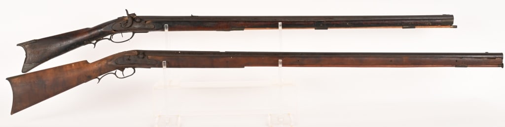 2- 19TH CENTURY PERUCSSION RIFLES (1 of 9)