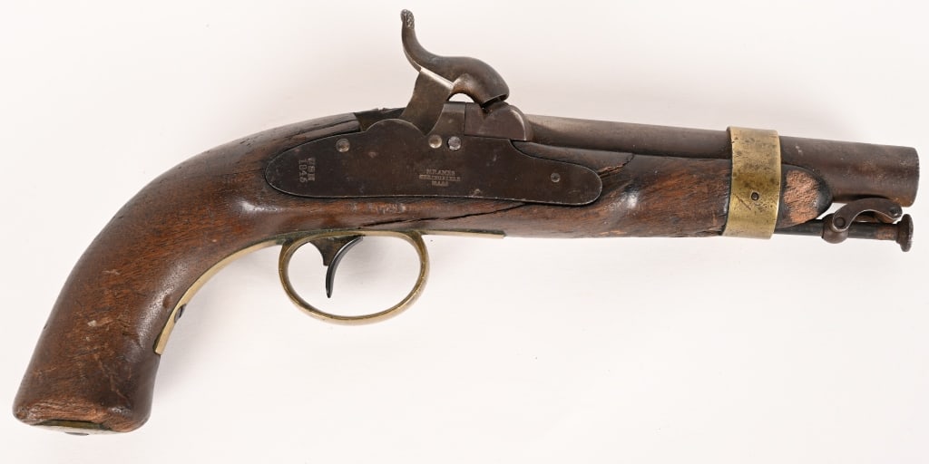 US MODEL 1842 N.P. AMES NAVY BOXLOCK PISTOL (1 of 7)