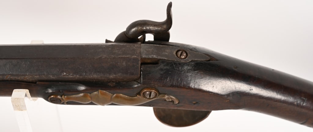 EARLY FLINTLOCK CONVERSION RIFLE, D. CHERIX - 14