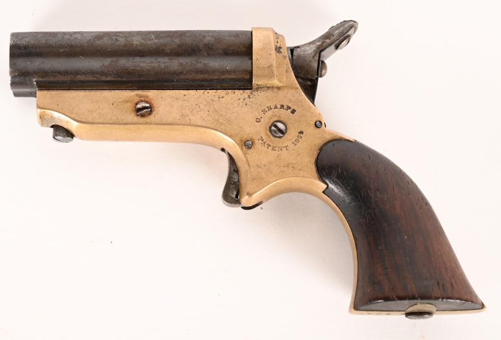 SHARPS MODEL 1C FOUR BARREL PISTOL (1 of 5)