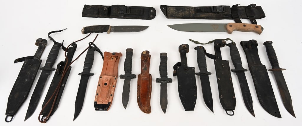LOT OF 9 SURVIVAL / FIGHTING KNIVES (1 of 6)