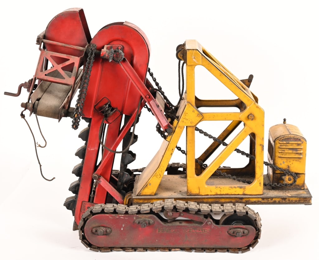 BUDDY L PRESSED STEEL TRENCH DIGGER (1 of 5)