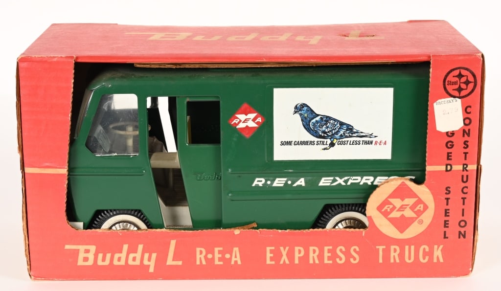 BUDDY L #5352 REA EXPRESS TRUCK MIB: Buddy L #5352 REA Express Truck. New Old Stock. Sealed in Box. 12 1/2" Excellent