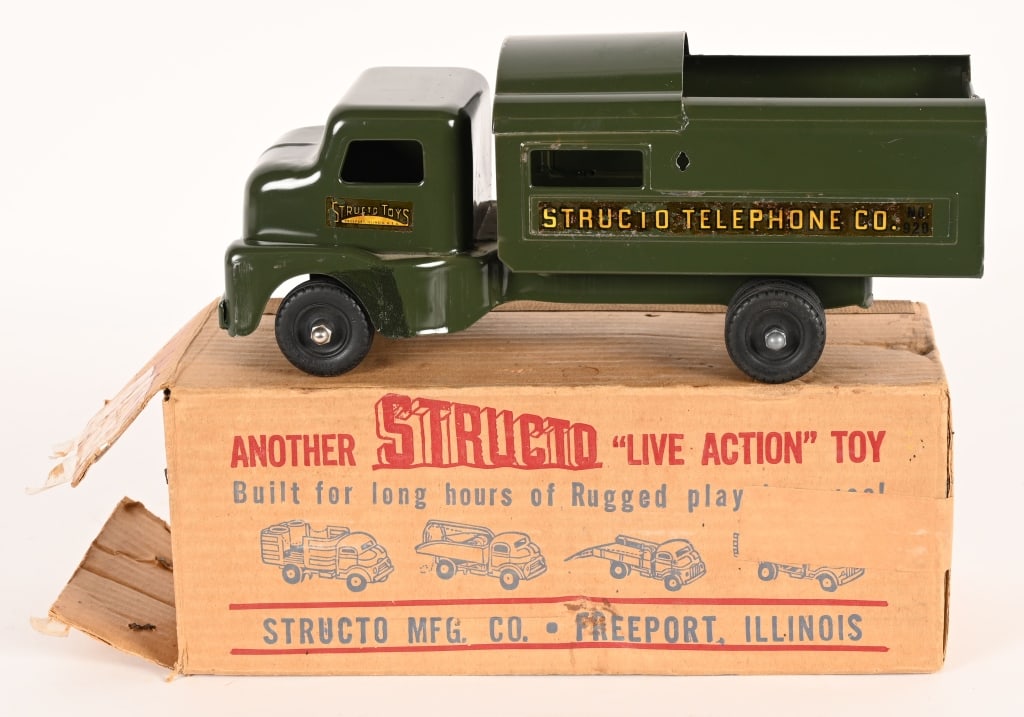 STRUCTO #920 TELEPHONE TRUCK w/ BOX: Structo #920 Telephone Truck. All original in great shape. Boxed 12" Excellent