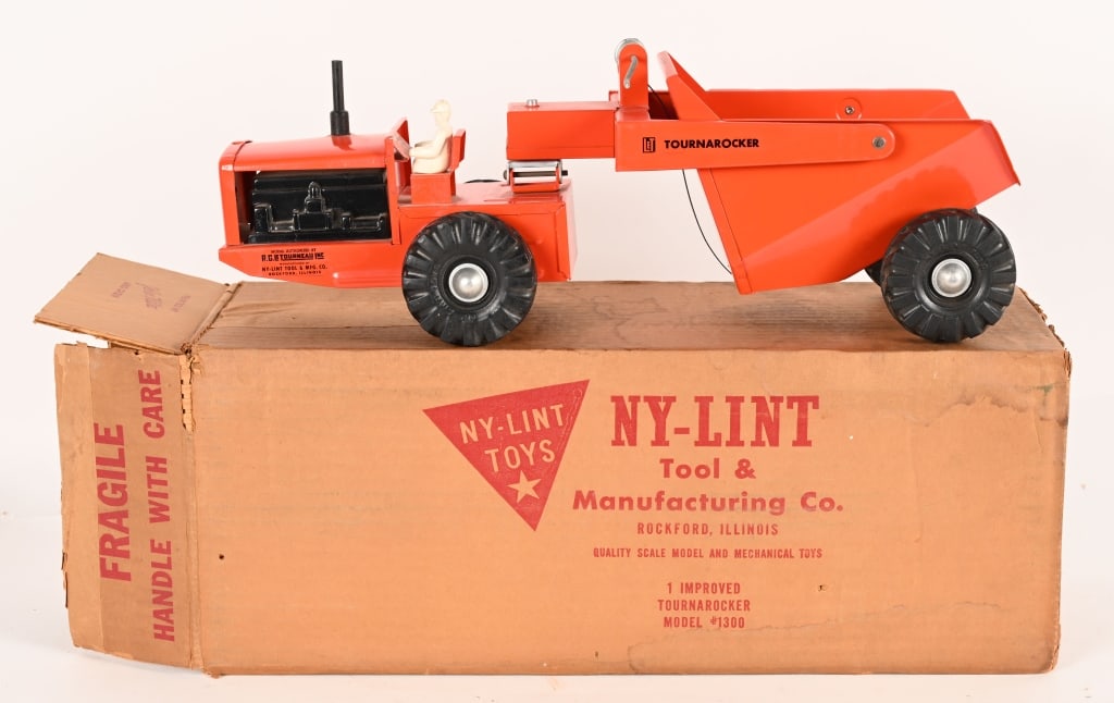 NYLINT IMPROVED TOURNAROCKER w/ BOX: Nylint Improved Tournarocker. All original and looks never played with condition. Boxed with Inserts. 19" Excellent