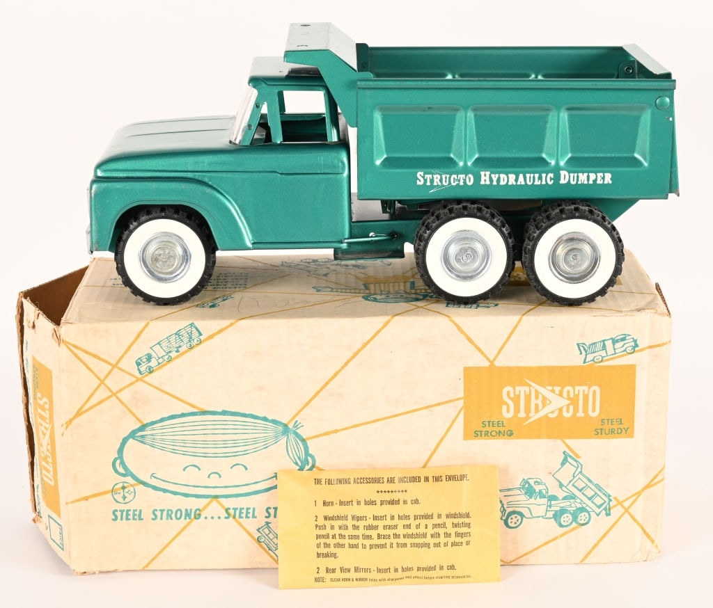 STRUCTO #407 HYDRAULIC DUMP TRUCK w/ BOX (1 of 8)