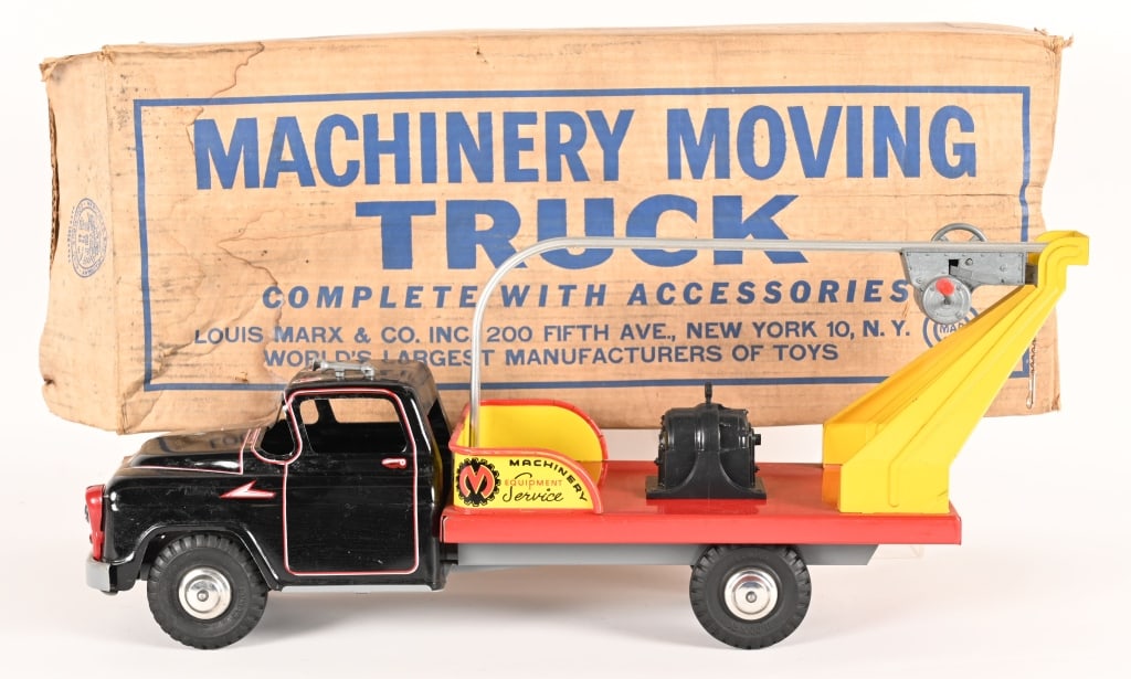 MARX MACHINERY MOVING TRUCK w/ BOX (1 of 6)