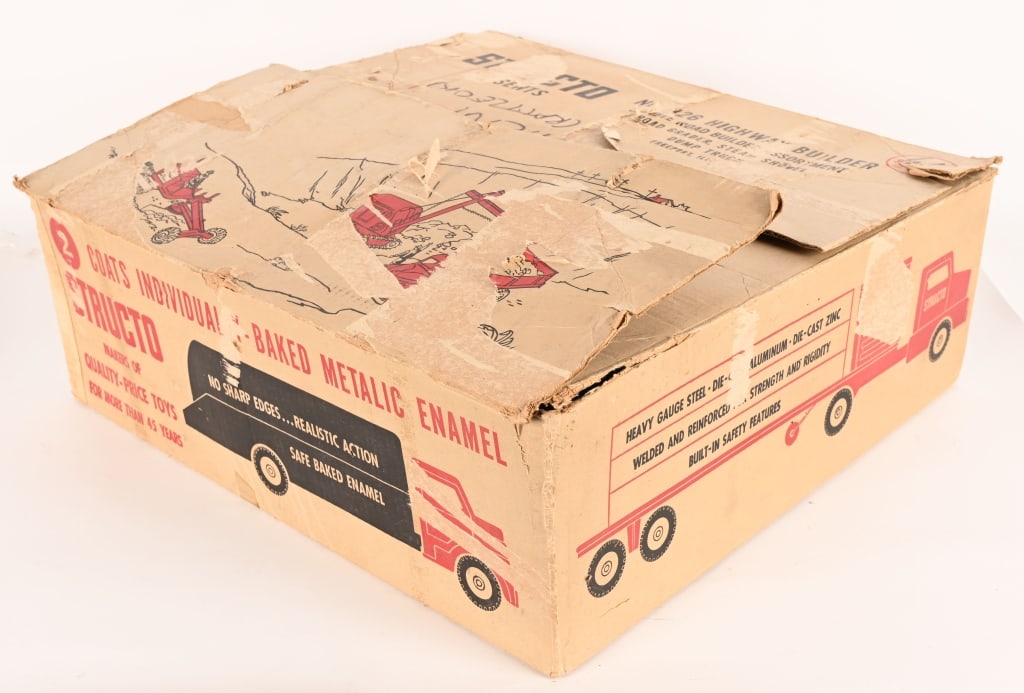 STRUCTO #326 HIGHWAY BUILDERS SET w/ BOX - 9