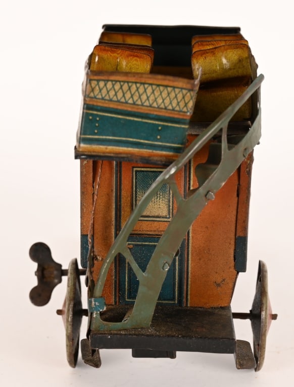 NIFTY TIN WINDUP DOUBLE DECKER BUS - 4