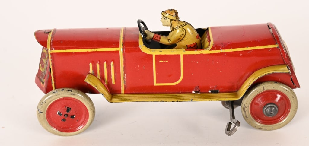 DISTLER TIN WINDUP #33 RACE CAR (1 of 5)