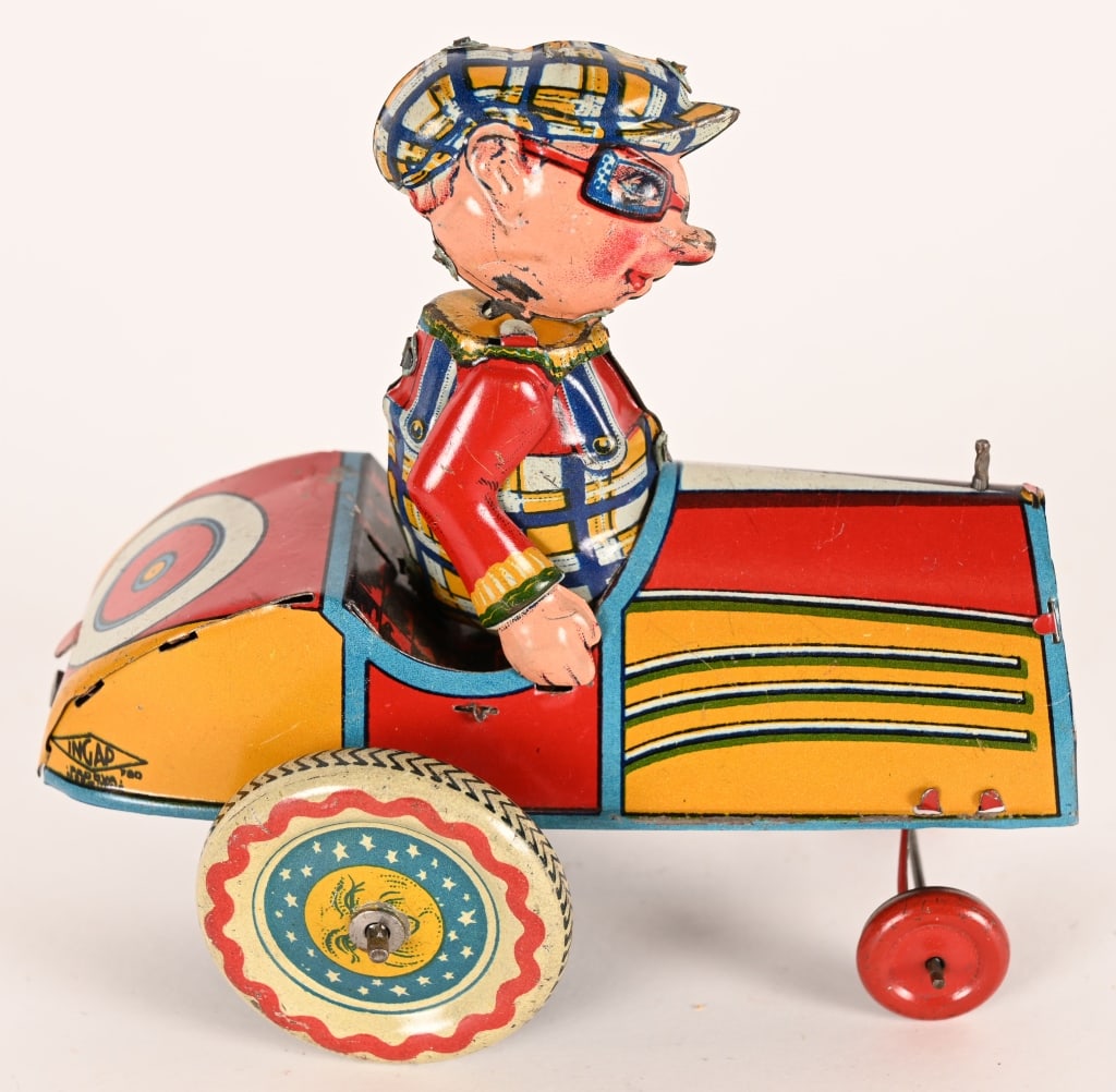 INGAP TIN WINDUP COMICAL CAR - 3