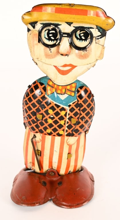 PREWAR JAPAN TIN WINDUP HAROLD LLOYD WALKER (1 of 6)