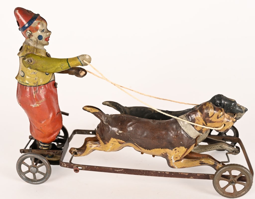 TIPP TIN WINDUP CLOWN WALKING DOGS (1 of 5)