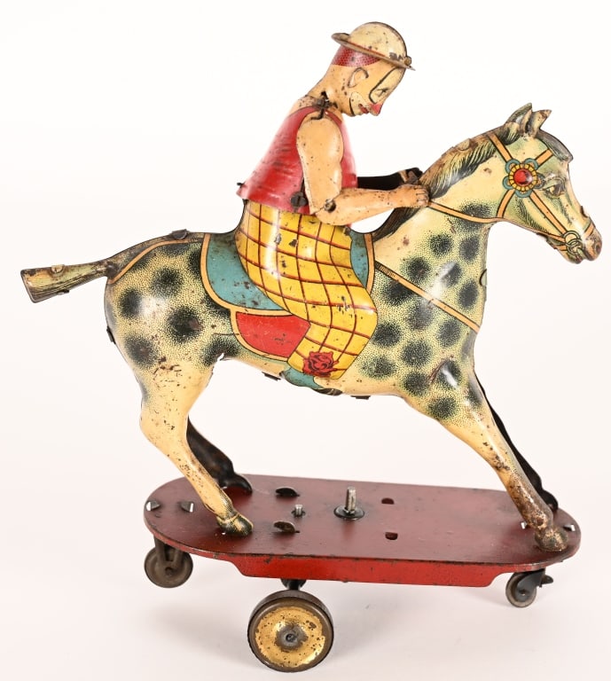 PAYA TIN WINDUP CLOWN ON HORSE (1 of 5)